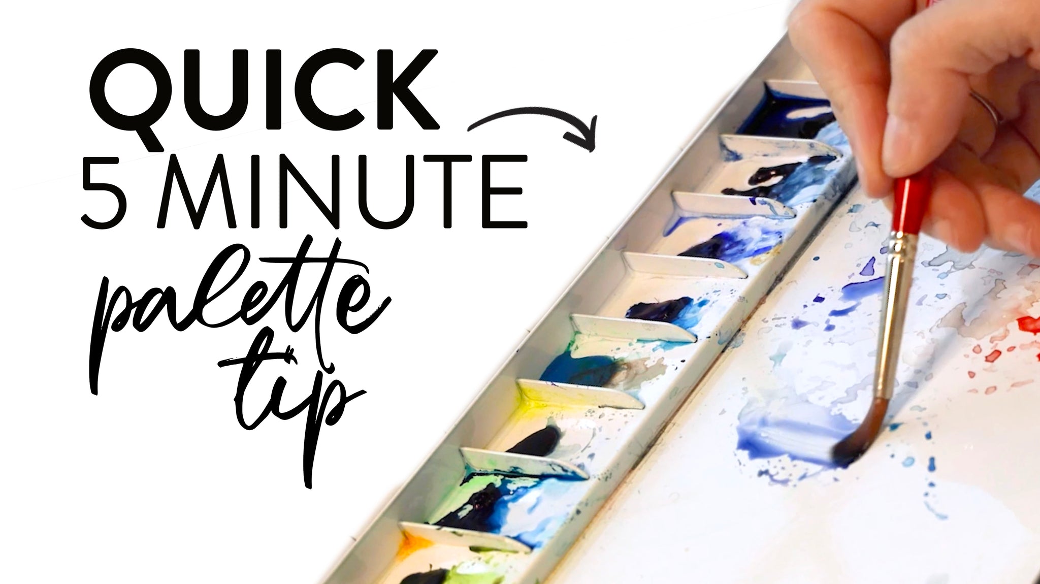 Quick 5 Minute Watercolor Palette Tip