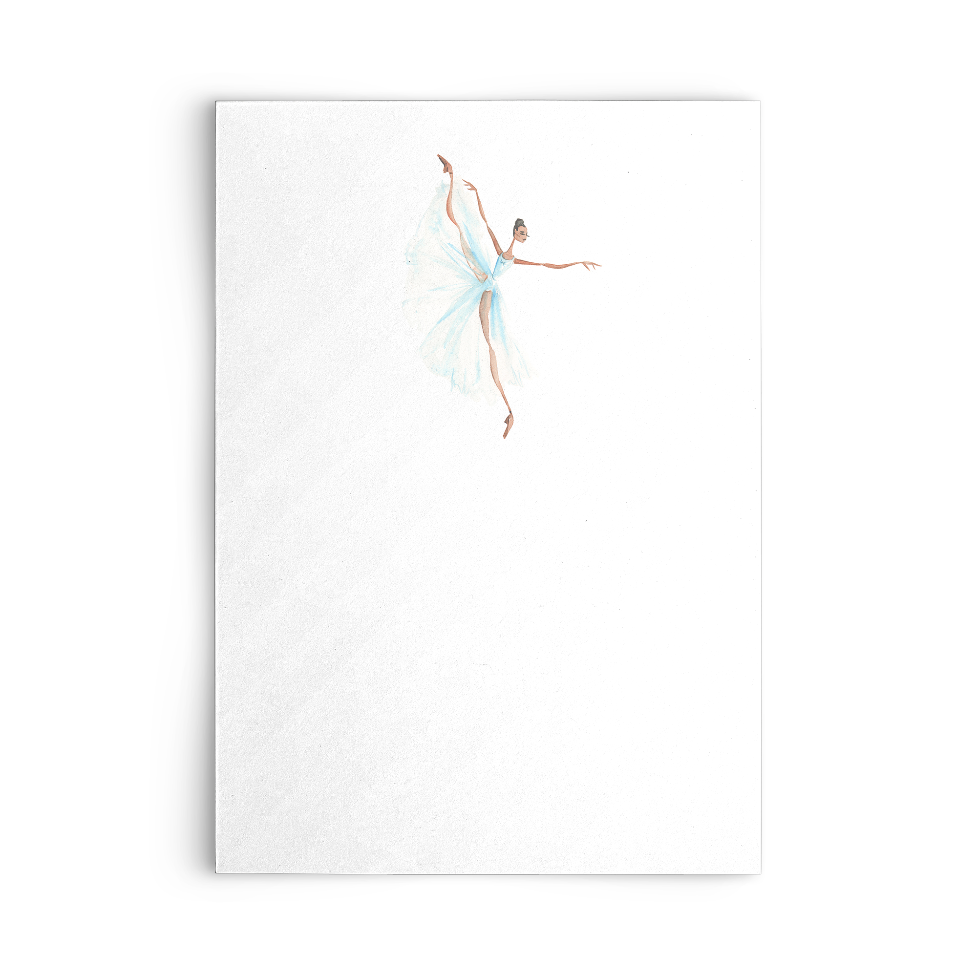 Dark Angel Notecard | Notecards| Pointebrush Ballet Art and Lifestyle