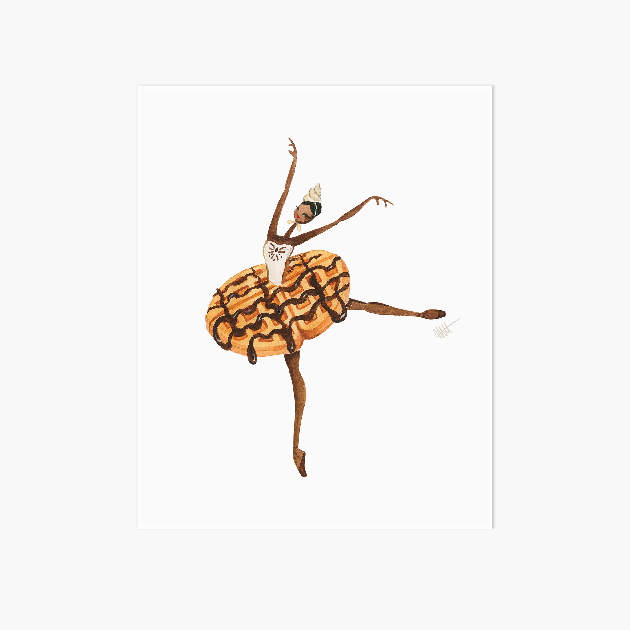 Waffle Ballerina Art Print