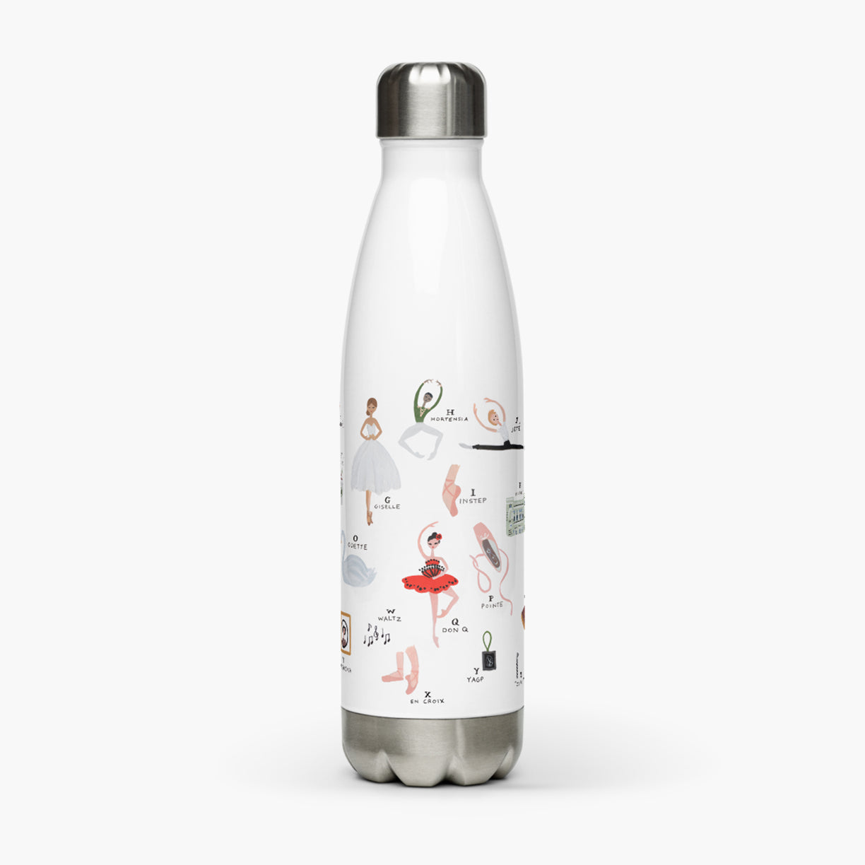 Ballet Alphabet Water Bottle