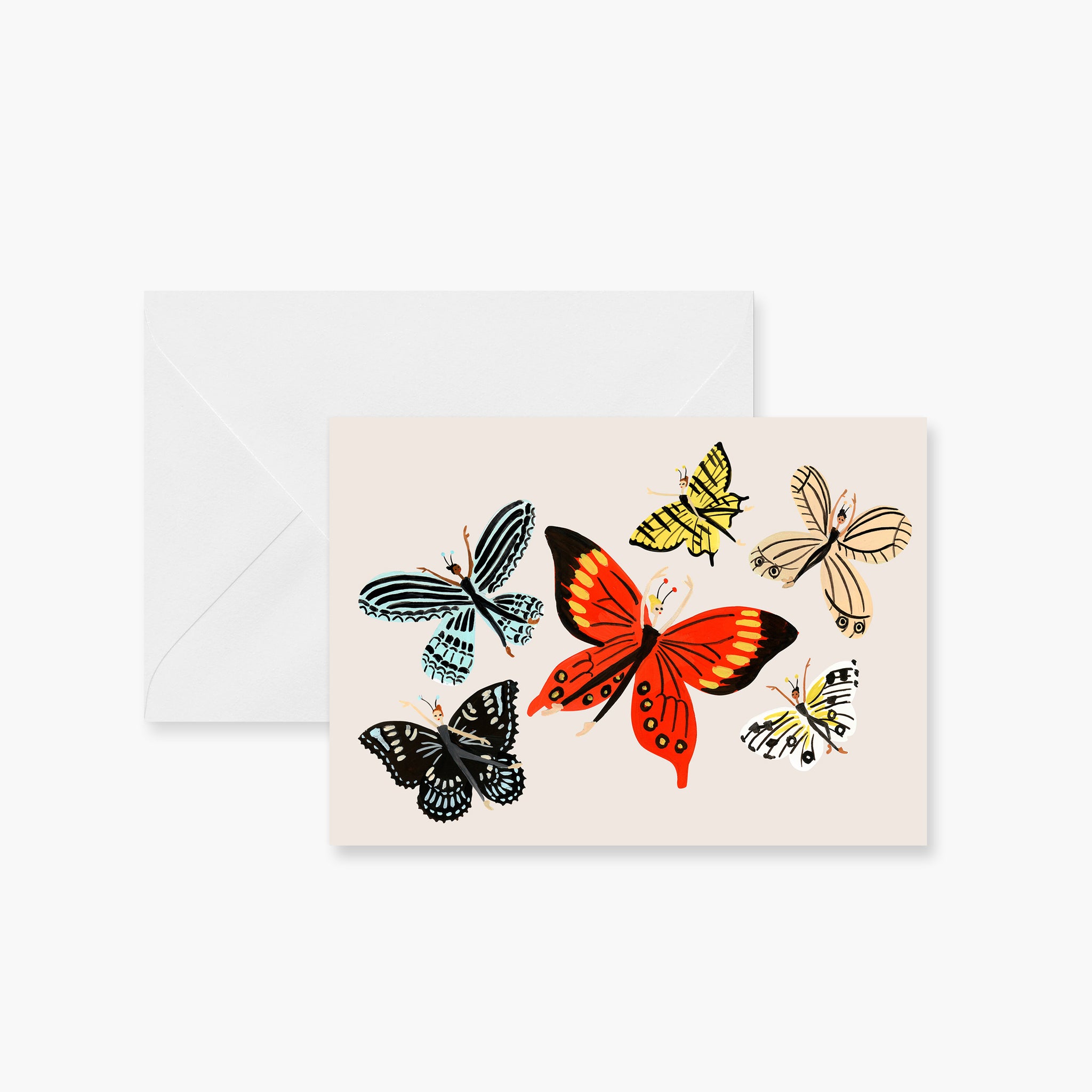 Butterfly Ballerinas Greeting Card