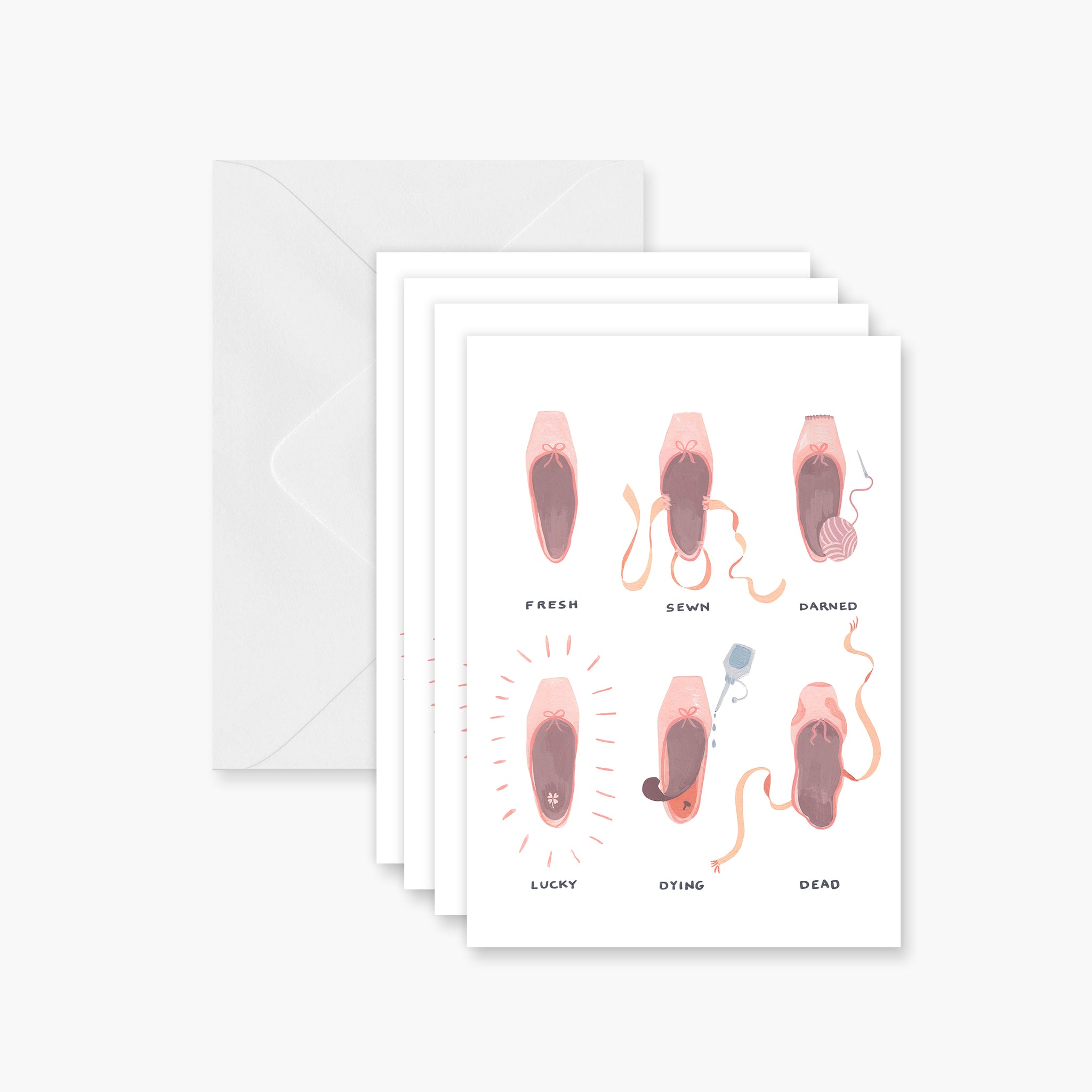 Life of a Pointe Shoe Greeting Card Set