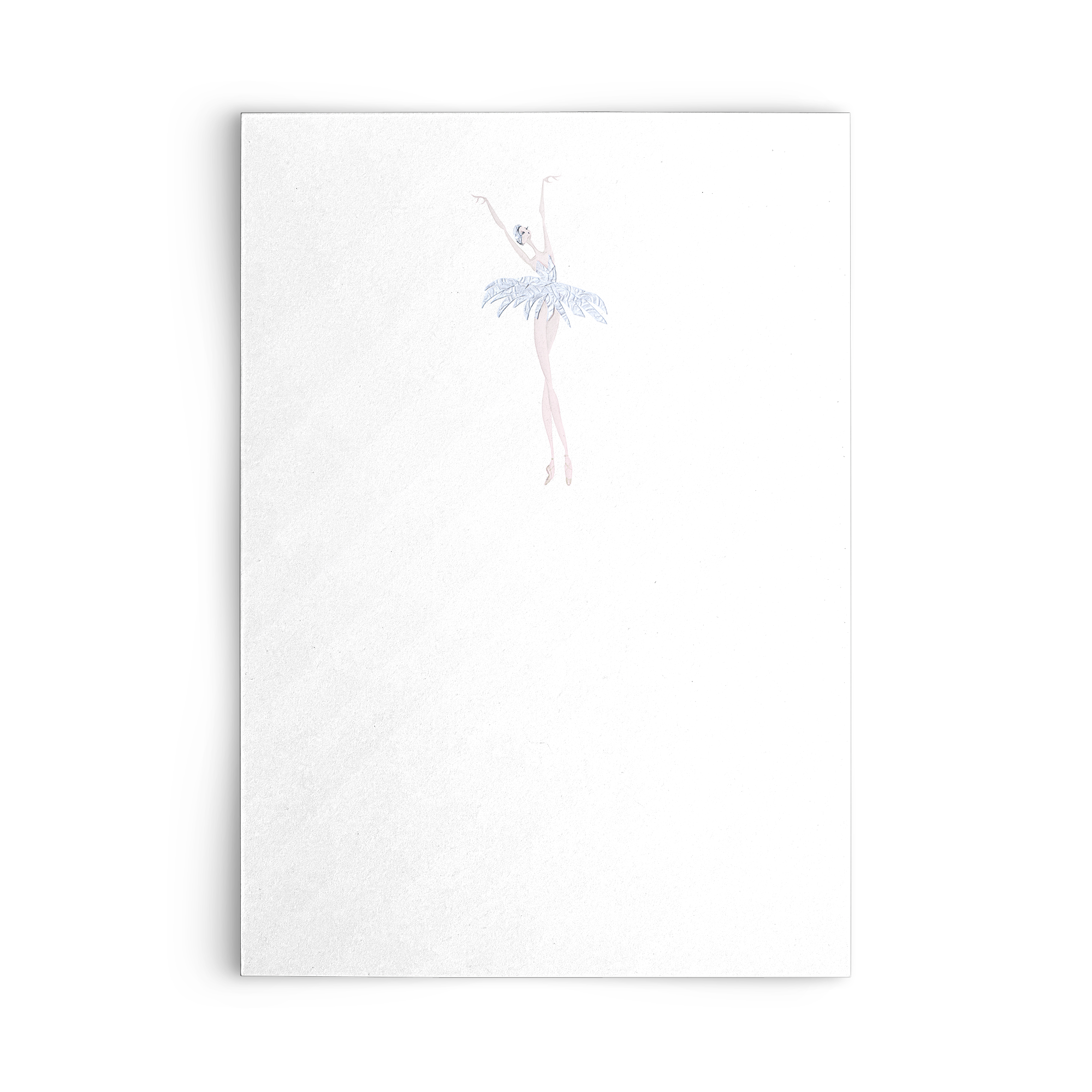 Snow Queen Notecard | Holiday| Pointebrush Ballet Art and Lifestyle