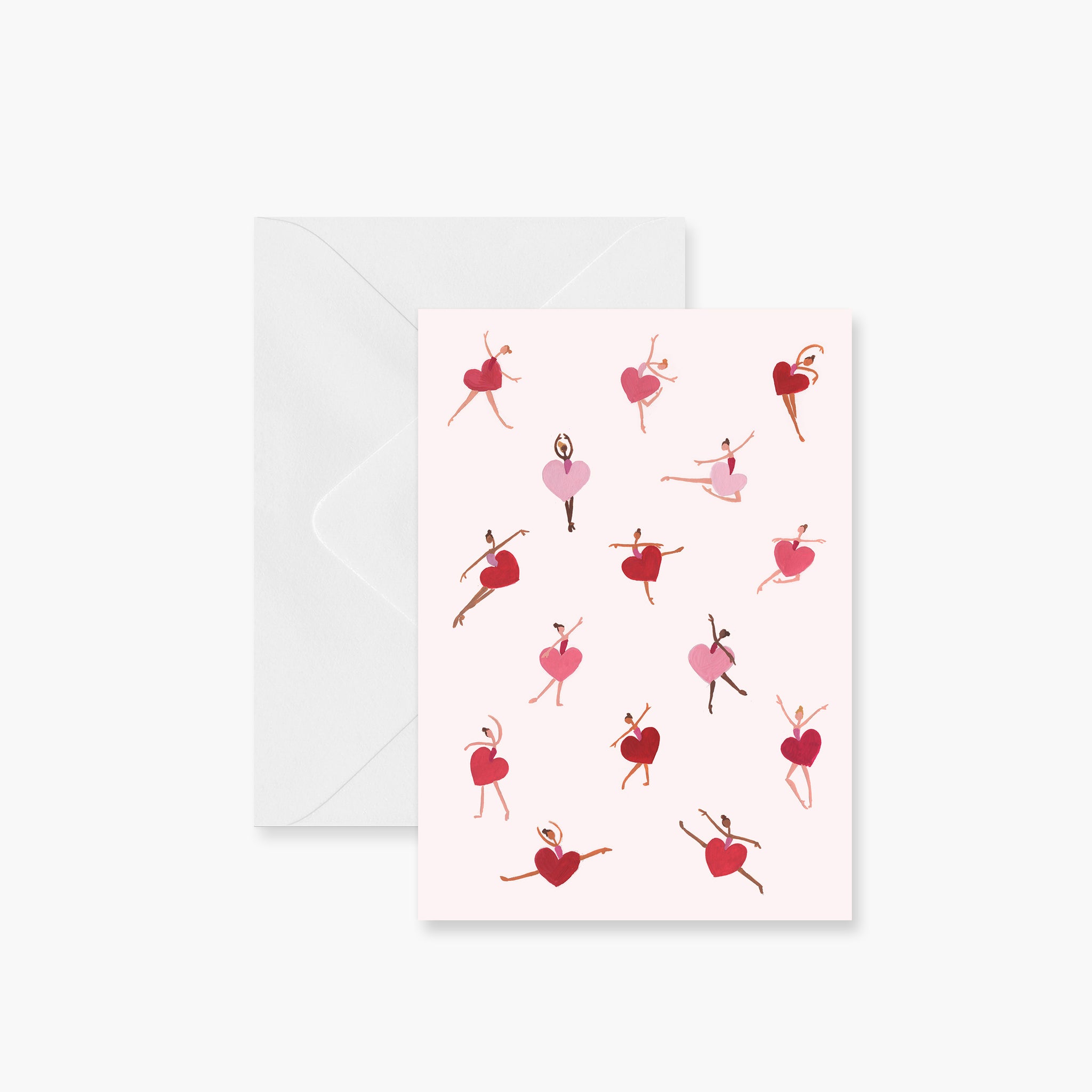 Valentine Dancers Greeting Card | Ballet, Greeting Cards| Pointebrush Ballet Art and Lifestyle