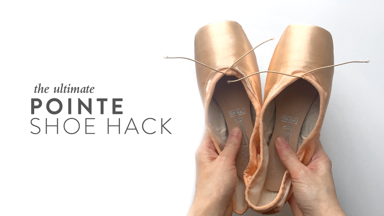 Pointe shoe sewing hack for better feet