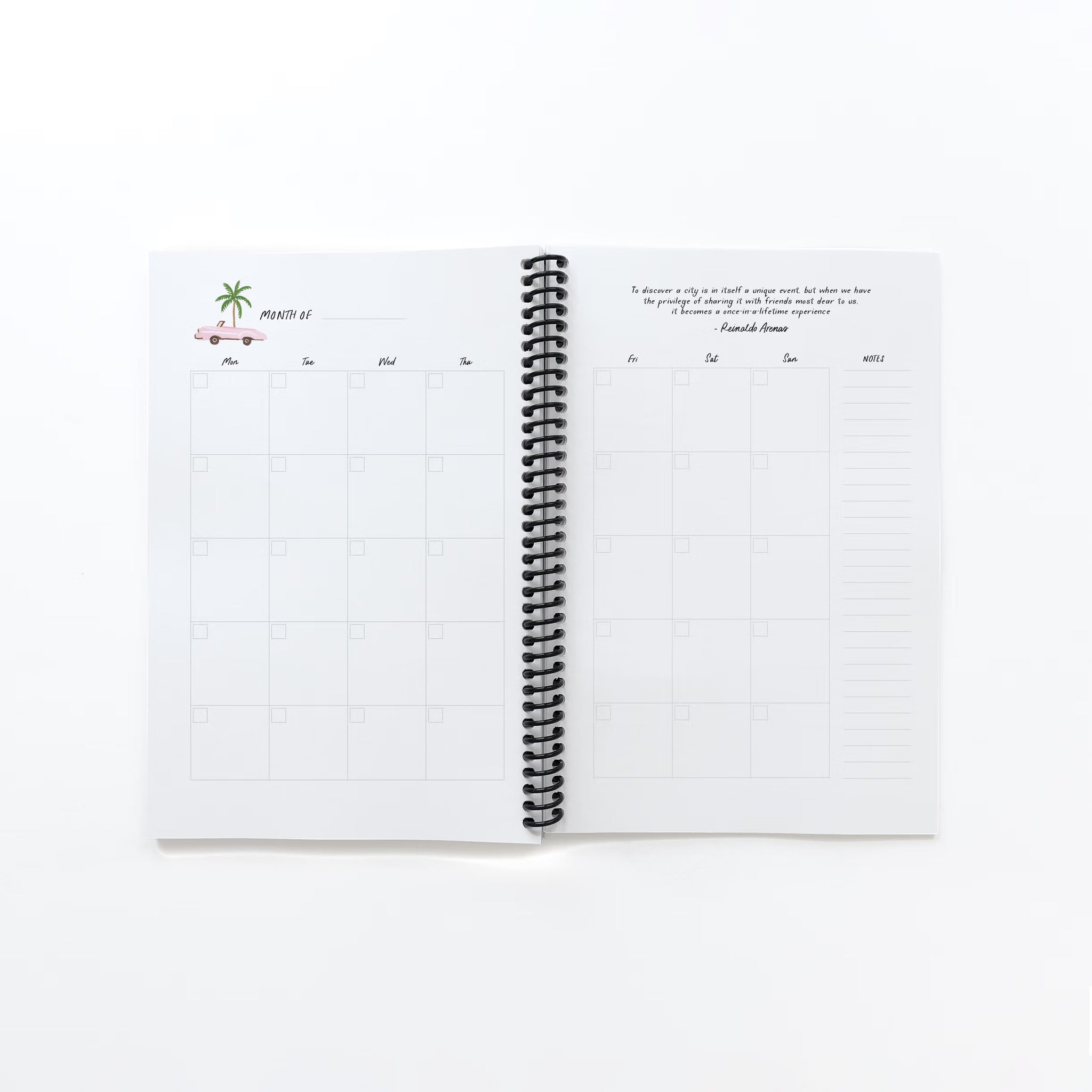 Dancing Around the World Undated Weekly Planner