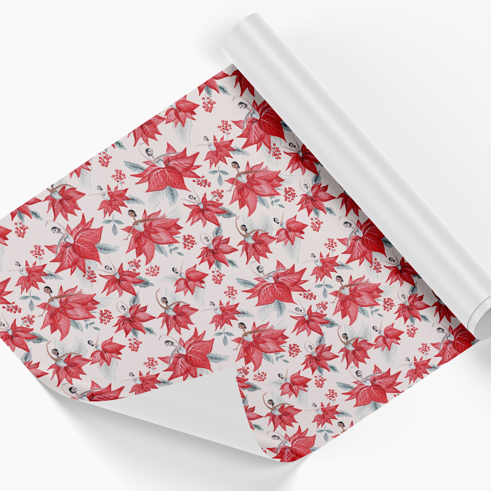 Poinsettias Wrapping Paper
