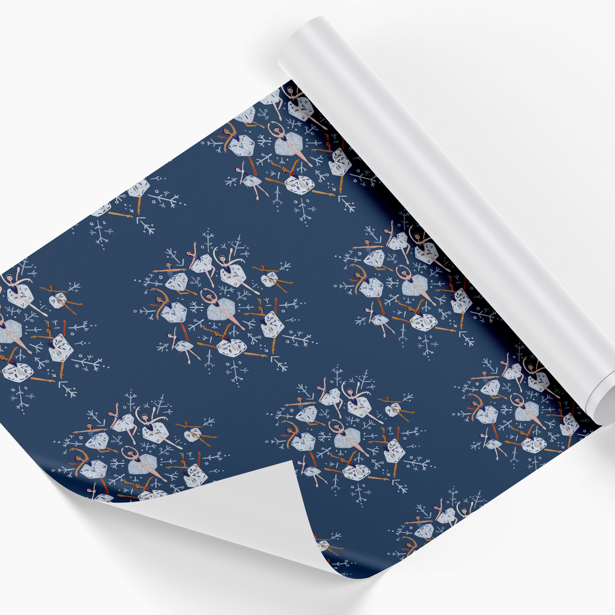 Snowflake Ballerinas Wrapping Paper