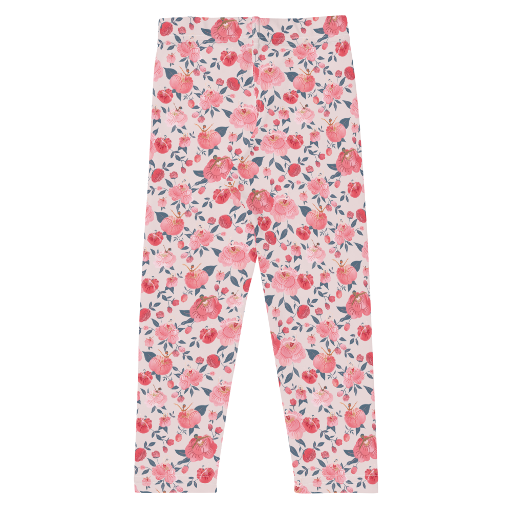 Waltz of the Peonies Child Leggings