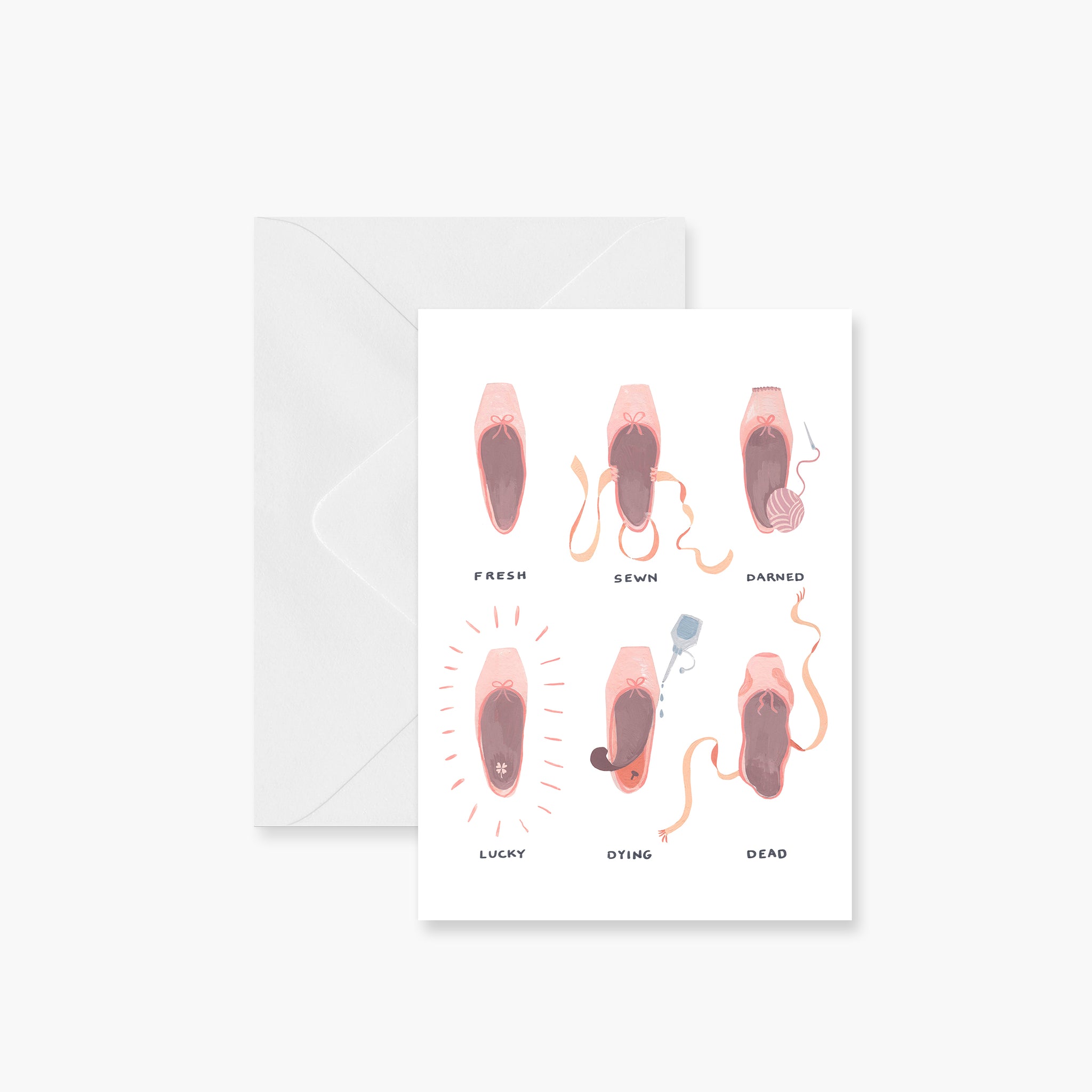 Life of a Pointe Shoe Greeting Card