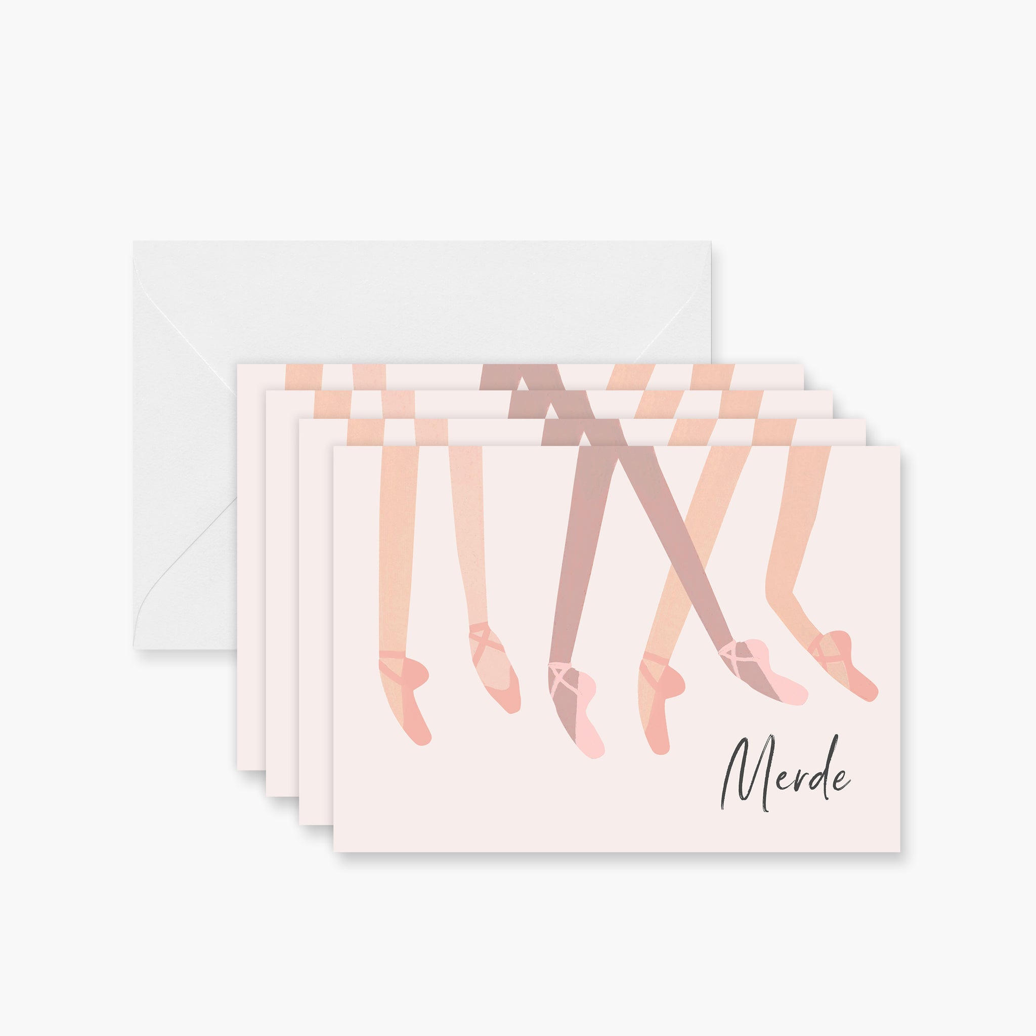 Merde en Pointe Greeting Card (Vanilla) Set