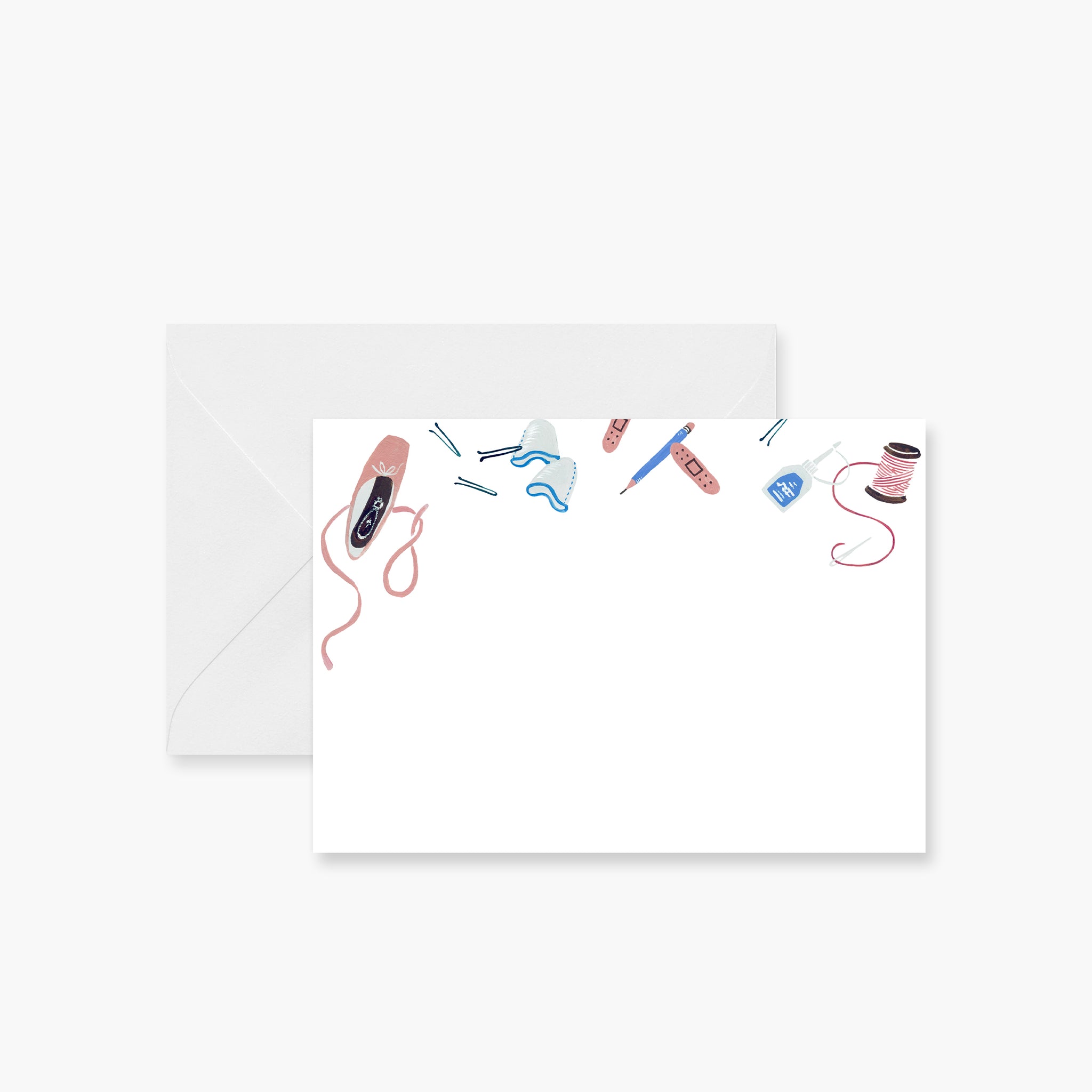 Inside my Dance Bag Notecards | Notecards| Pointebrush Ballet Art and Lifestyle
