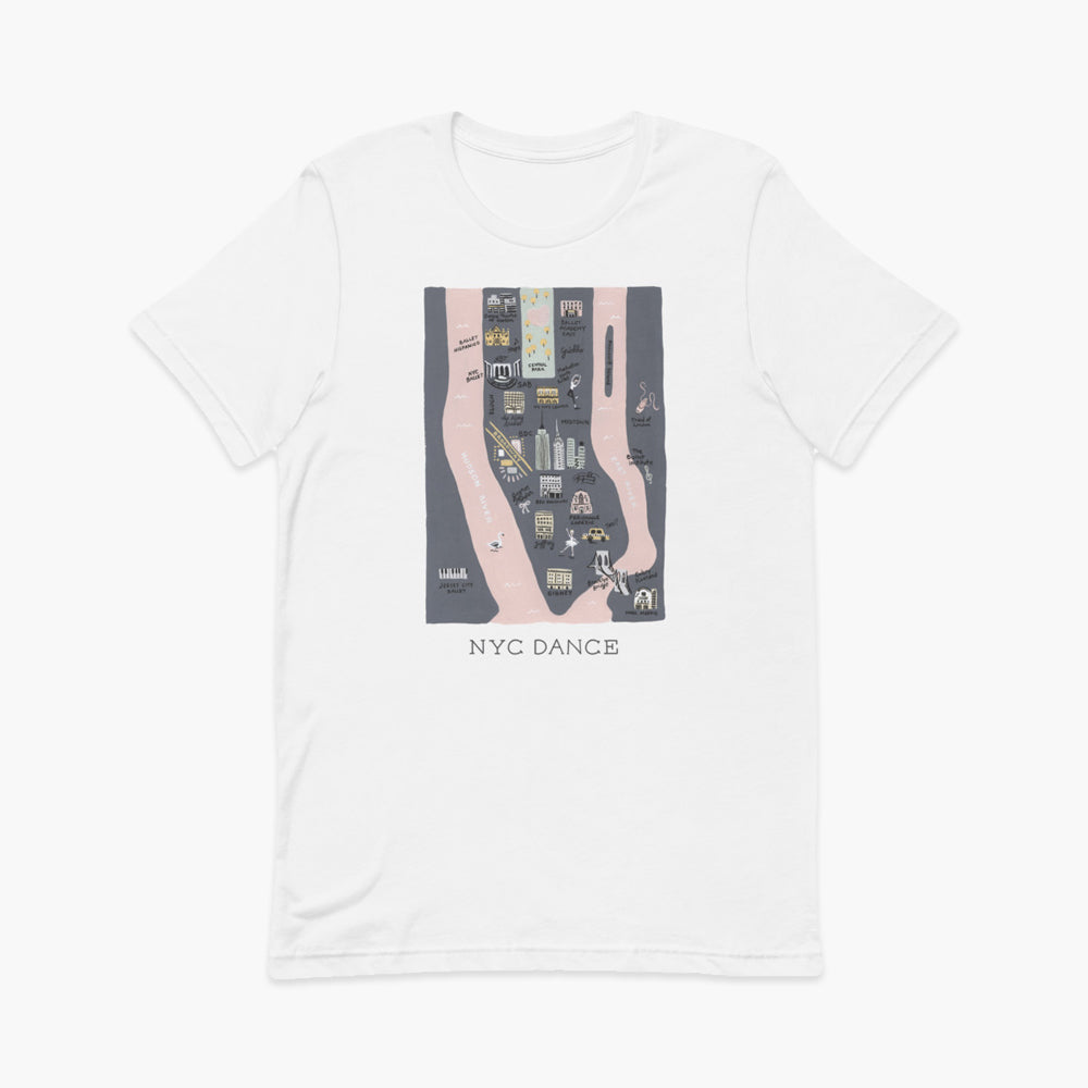 Ballet in NYC T-Shirt | Ballet, Maps| Pointebrush Ballet Art and Lifestyle