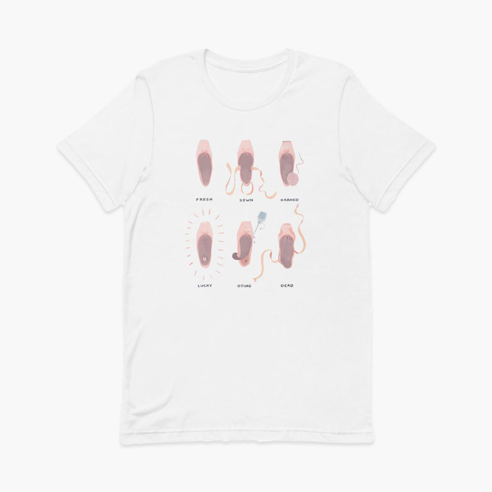 Life of a Pointe Shoe T-Shirt | Holiday| Pointebrush Ballet Art and Lifestyle